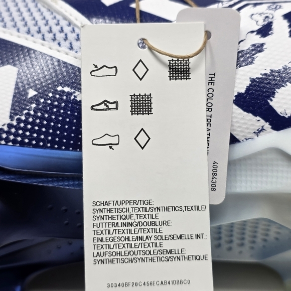 adidas Freak‎ 23 7v7 SMU Football Cleats White Blue GW4167 Men\'s Size 12 New main image 4